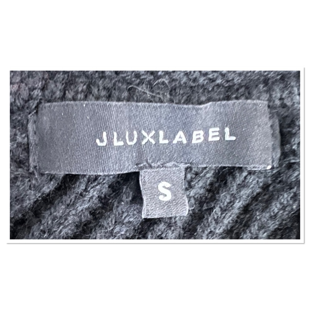 JLUXLABEL Black Long Sleeve Ribbed Open Back Maxi Dress - Picture 9 of 10